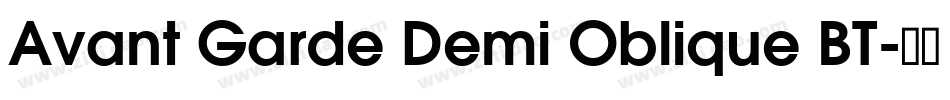 Avant Garde Demi Oblique BT字体转换